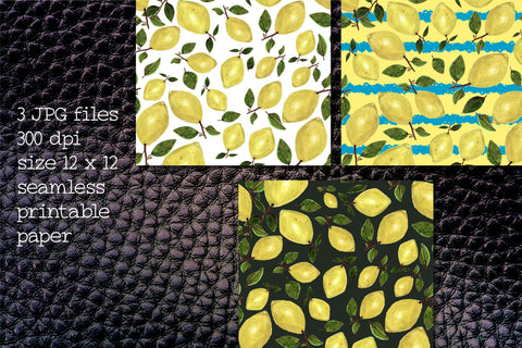 Lemon Summer Pattern Digital Pattern Natasha Prando 