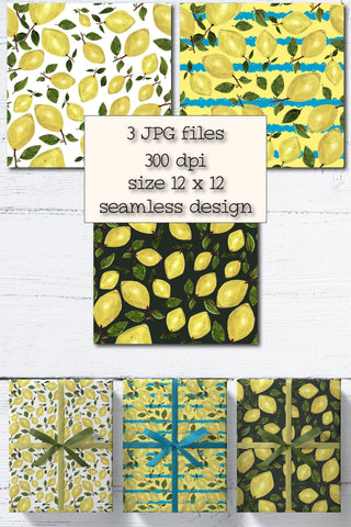 Lemon Summer Pattern Digital Pattern Natasha Prando 