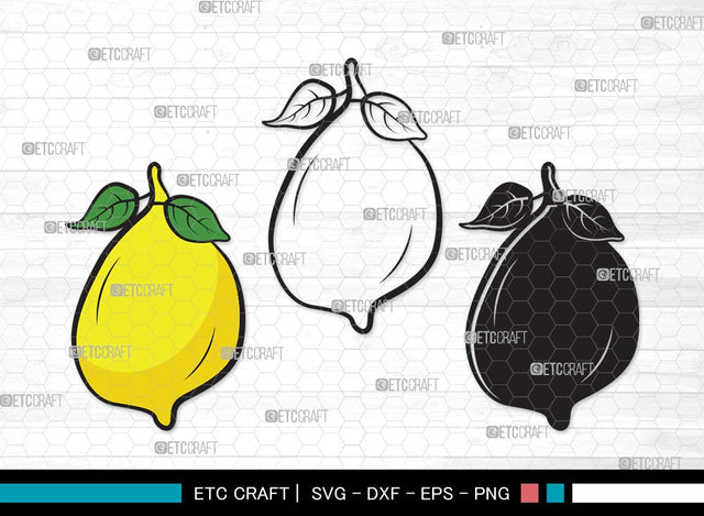 Lemon SVG | Half Lemon Svg | Lime Svg | Fruit Svg | Lemon Slice Svg | Lime Bundle | Summer SVG | Lemon Clipart SVG ETC Craft 
