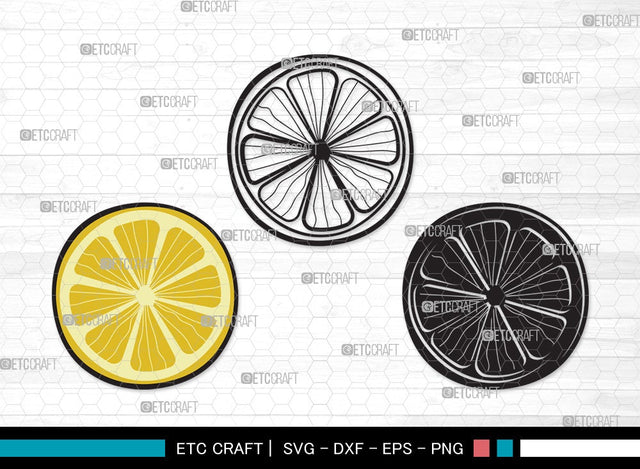 Lemon SVG | Half Lemon Svg | Lime Svg | Fruit Svg | Lemon Slice Svg | Lime Bundle | Summer SVG | Lemon Clipart SVG ETC Craft 