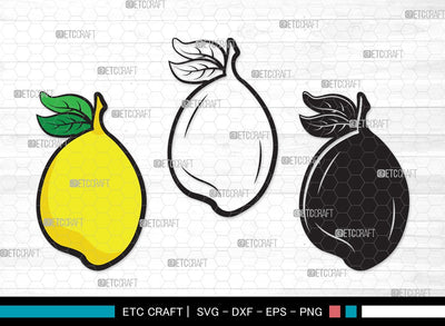 Lemon SVG | Half Lemon Svg | Lime Svg | Fruit Svg | Lemon Slice Svg | Lime Bundle | Summer SVG | Lemon Clipart SVG ETC Craft 