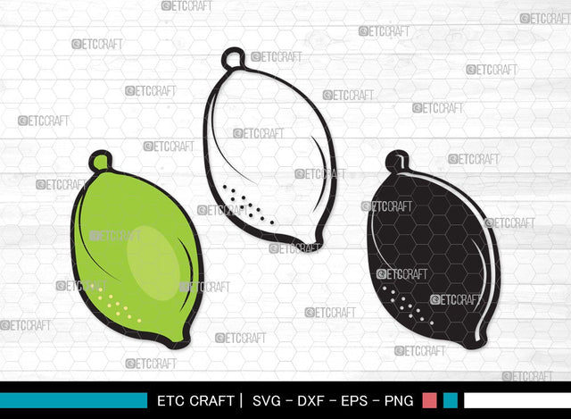 Lemon SVG | Half Lemon Svg | Lime Svg | Fruit Svg | Lemon Slice Svg | Lime Bundle | Summer SVG | Lemon Clipart SVG ETC Craft 