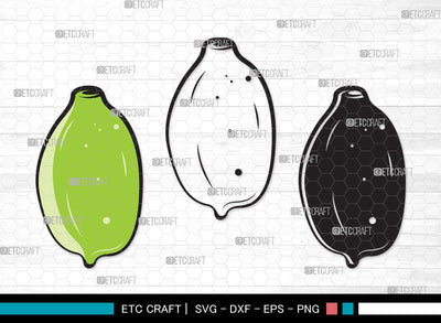 Lemon SVG | Half Lemon Svg | Lime Svg | Fruit Svg | Lemon Slice Svg | Lime Bundle | Summer SVG | Lemon Clipart SVG ETC Craft 