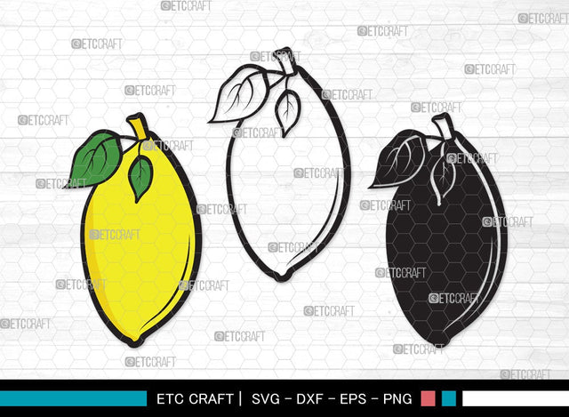Lemon SVG | Half Lemon Svg | Lime Svg | Fruit Svg | Lemon Slice Svg | Lime Bundle | Summer SVG | Lemon Clipart SVG ETC Craft 