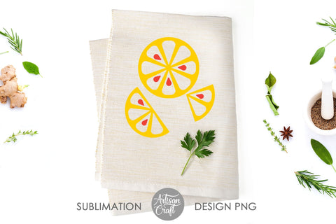 Lemon SVG, Lemon slices SVG Artisan Craft SVG 