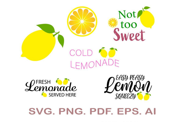 Lemon Svg, Summer Svg, Lemon Slice Svg, Bundle SVG MagicDesignUS 
