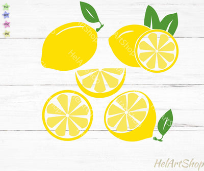 Lemon Svg, Summer Svg, Lemon Slice Svg SVG _HelArtShop_ 