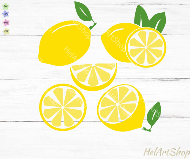 Lemon Svg, Summer Svg, Lemon Slice Svg SVG _HelArtShop_ 
