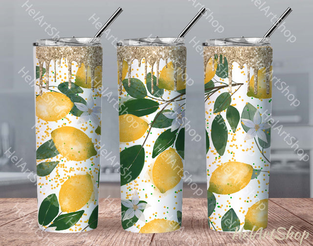 Lemon Tumbler PNG Sublimation, Summer Tumbler Png Sublimation _HelArtShop_ 