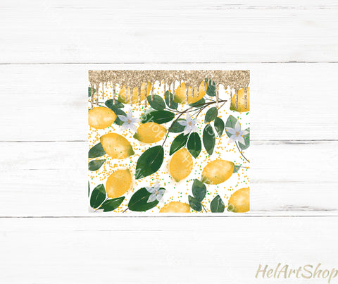 Lemon Tumbler PNG Sublimation, Summer Tumbler Png Sublimation _HelArtShop_ 