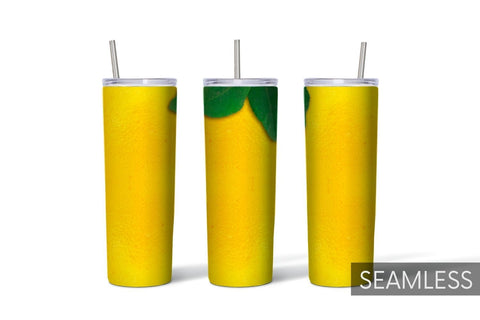 Lemon Tumbler Sublimation Sublimation SvgOcean 