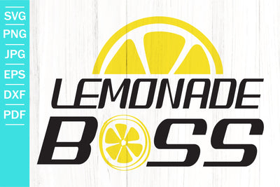 Lemonade Boss SVG | Lemon SVG | Summer SVG SVG SeventhHeavenStudios 