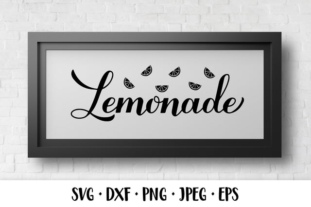 Lemonade calligraphy SVG. Lemonade sign. Kitchen decor SVG LaBelezoka 
