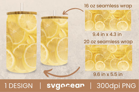 Lemonade Can Glass | PNG | 16 Oz | 20 Oz Libbey Glass SVG SvgOcean 