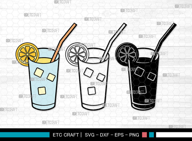 Lemonade Clipart SVG, Lemon Svg, Summer Svg, Icecream Svg, Lemon Layered Svg, Lemon Juice Svg, Lemon Slice Svg, Local Lemonade Svg, Lemonade Svg Bundle SVG ETC Craft 