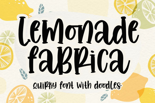 Lemonade Fabrica Font Abo Daniel Studio 