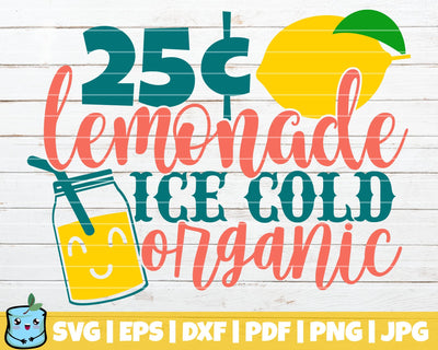 Lemonade Ice Cold Organic SVG MintyMarshmallows 