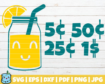 Lemonade Jar SVG MintyMarshmallows 