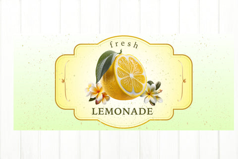 Lemonade Label Can Glass PNG. Summer Glass Can Wraps. Sublimation Olga Terlyanskaya 