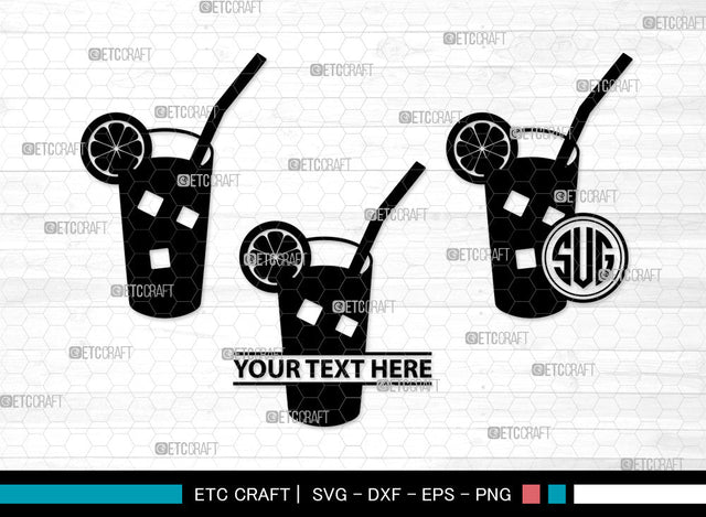 Lemonade Monogram SVG, Lemon Svg, Summer Svg, Icecream Svg, Lemon Layered Svg, Lemon Juice Svg, Lemon Slice Svg, Local Lemonade Svg, Lemonade Monogram SVG ETC Craft 