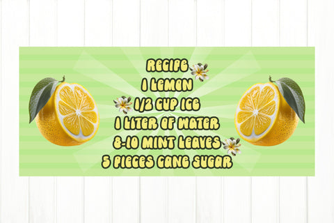 Lemonade Recipe PNG. Lemonade Label Can Glass Sublimation Sublimation Olga Terlyanskaya 