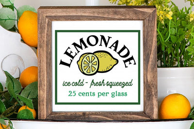 Lemonade Sign Stencil SVG - Summer Design SVG Ikonart Design Shop 