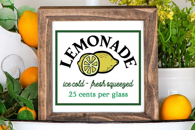 Lemonade Sign Stencil SVG - Summer Design SVG Ikonart Design Shop 