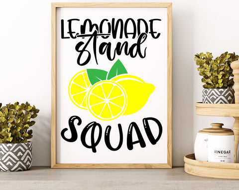 Lemonade Stand SVG Bundle, Lemonade SVG, 6 Designs, Lemonade Stand Boss SVG, Lemonade Stand Squad SVG, Fresh Lemonade Served Here SVG SVG HappyDesignStudio 