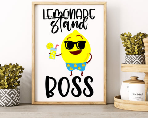 Lemonade Stand SVG Bundle, Lemonade SVG, 6 Designs, Lemonade Stand Boss SVG, Lemonade Stand Squad SVG, Fresh Lemonade Served Here SVG SVG HappyDesignStudio 