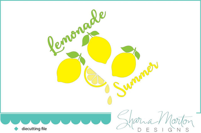 Lemonade Summer Sublimation Design SVG Sharia Morton Designs 