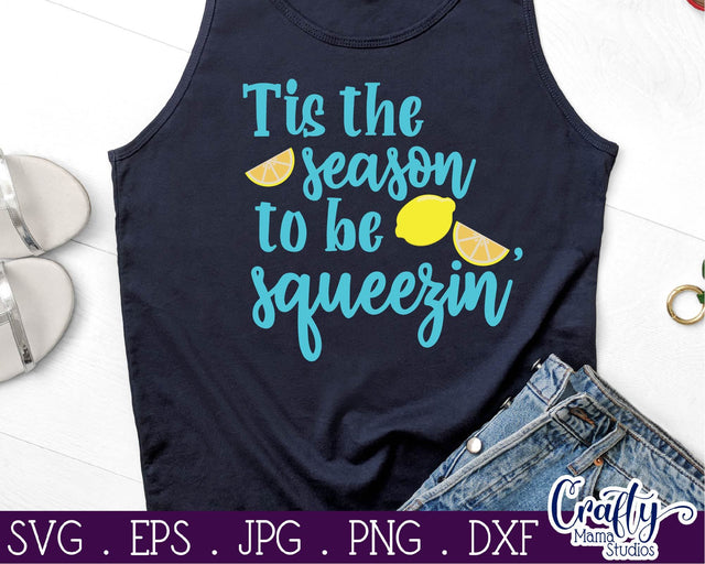 Lemonade Svg - Lemons - Summer - Tis The Season To Be Squeezing SVG Crafty Mama Studios 