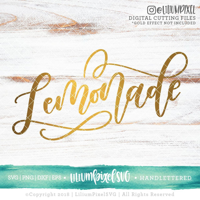 Lemonade Swashes SVG Lilium Pixel SVG 