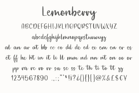 Lemonberry Font Sunday Nomad 