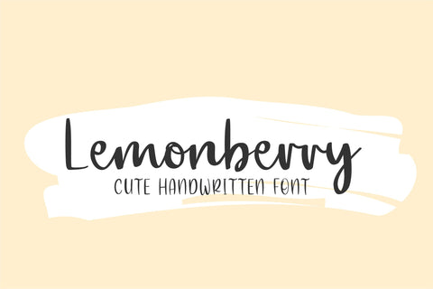 Lemonberry Font Sunday Nomad 