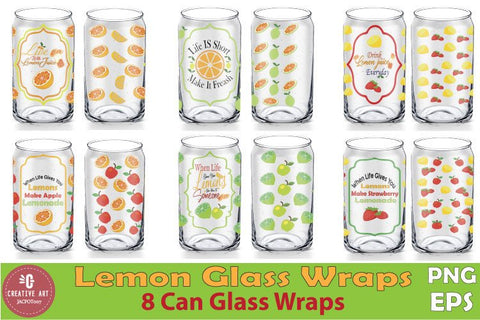 Lemons Can Glass Wrap Bundle Presentation Sublimation jacpot007 
