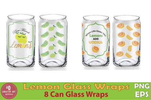 Lemons Can Glass Wrap Bundle Presentation Sublimation jacpot007 