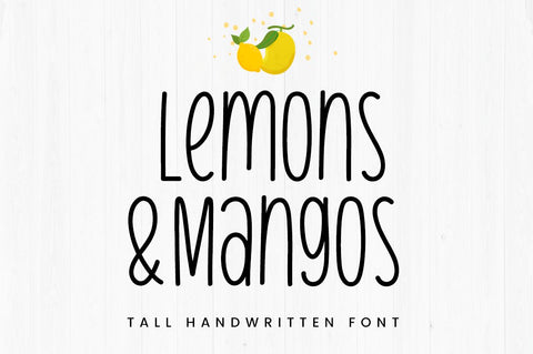Lemons & Mangos Font Manjali_Studio 