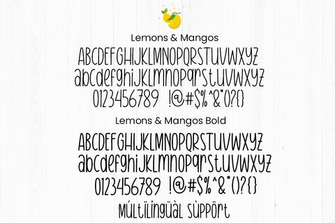 Lemons & Mangos Font Manjali_Studio 
