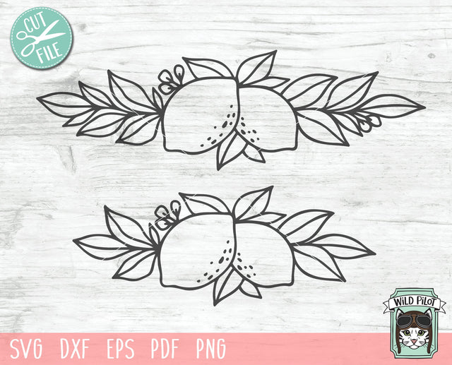 Lemons SVG Cut File, Lemon Border SVG File, Summer SVG, Lemonade Stand SVG SVG Wild Pilot 