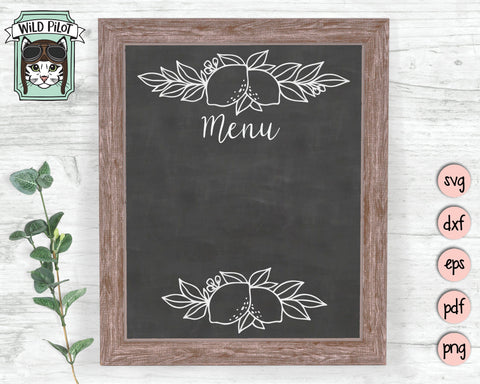 Lemons SVG Cut File, Lemon Border SVG File, Summer SVG, Lemonade Stand SVG SVG Wild Pilot 