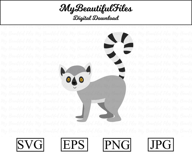 lemur - animal SVG MyBeautifulFiles 