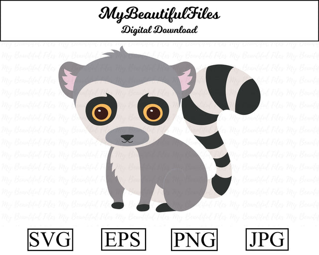 Lemur - Animal SVG MyBeautifulFiles 