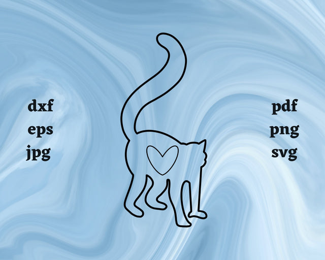 Lemur Heart SVG Cut File SVG Northern Light SVG 