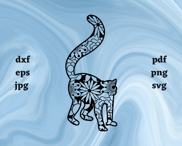 Lemur Mandala SVG Cut File SVG Northern Light SVG 