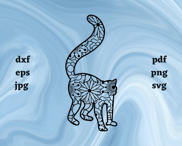 Lemur Mandala SVG Cut File SVG Northern Light SVG 