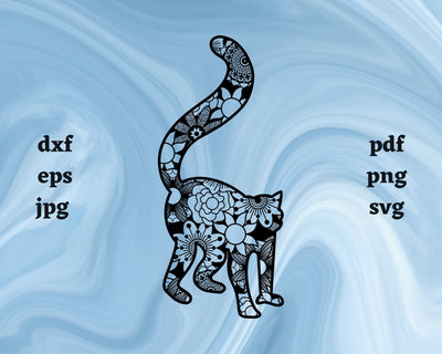 Lemur Mandala SVG Cut File SVG Northern Light SVG 