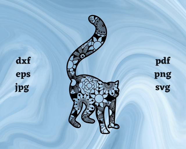 Lemur Mandala SVG Cut File SVG Northern Light SVG 