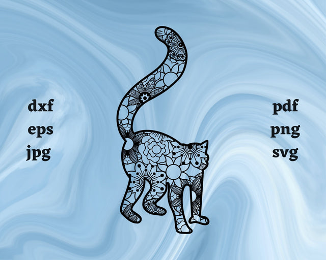 Lemur Mandala SVG Cut File SVG Northern Light SVG 