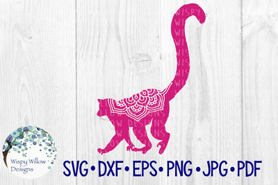 Lemur Mandala SVG Wispy Willow Designs 