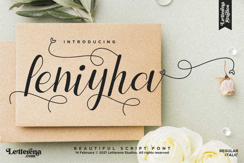 Leniyha Font Letterena Studios 